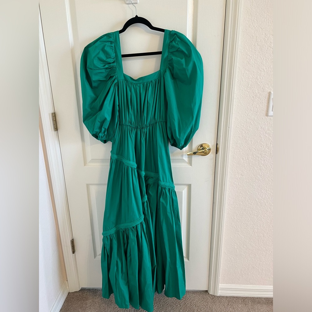 Weili Zheng Dress Woman Green Emerald. Size XS fits like S/M